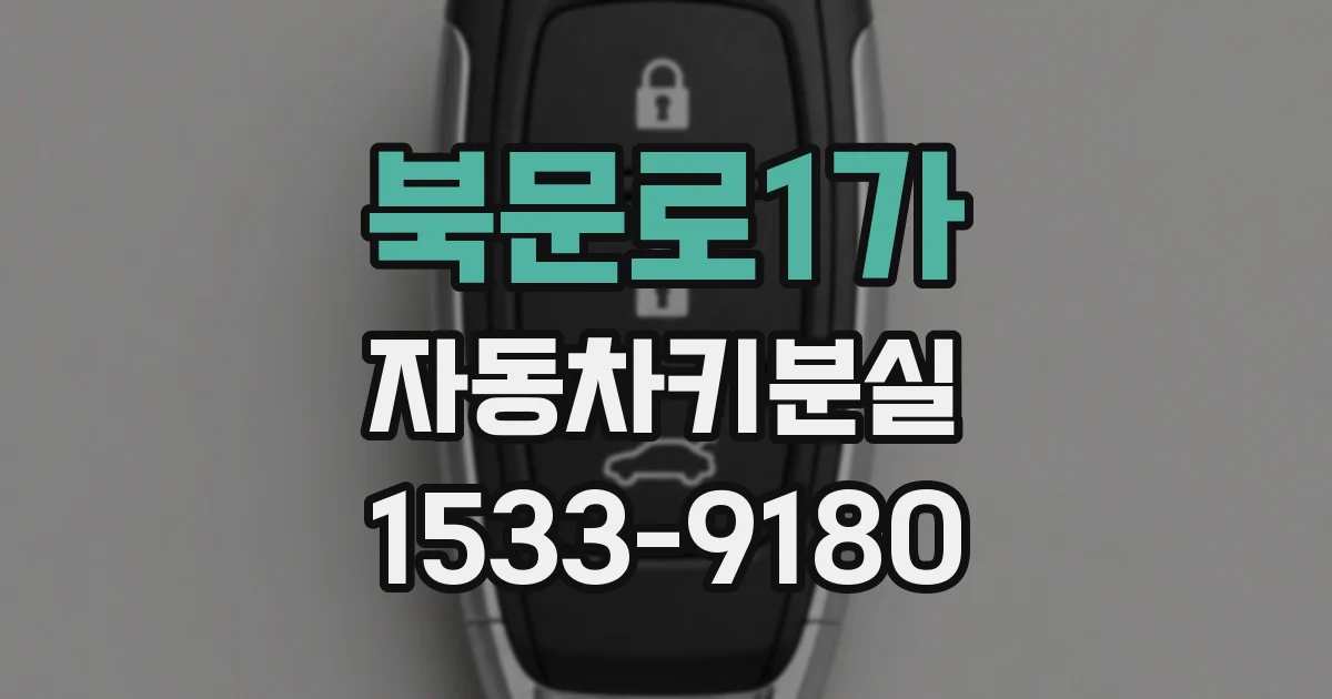 북문로1가 자동차키분실