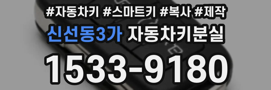 신선동3가 자동차키분실