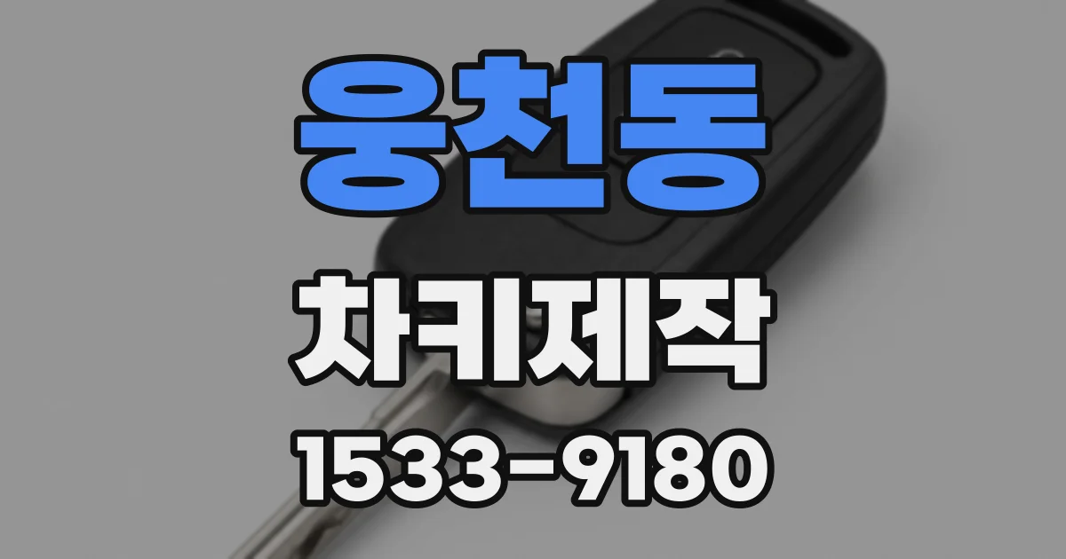 웅천동 차키제작
