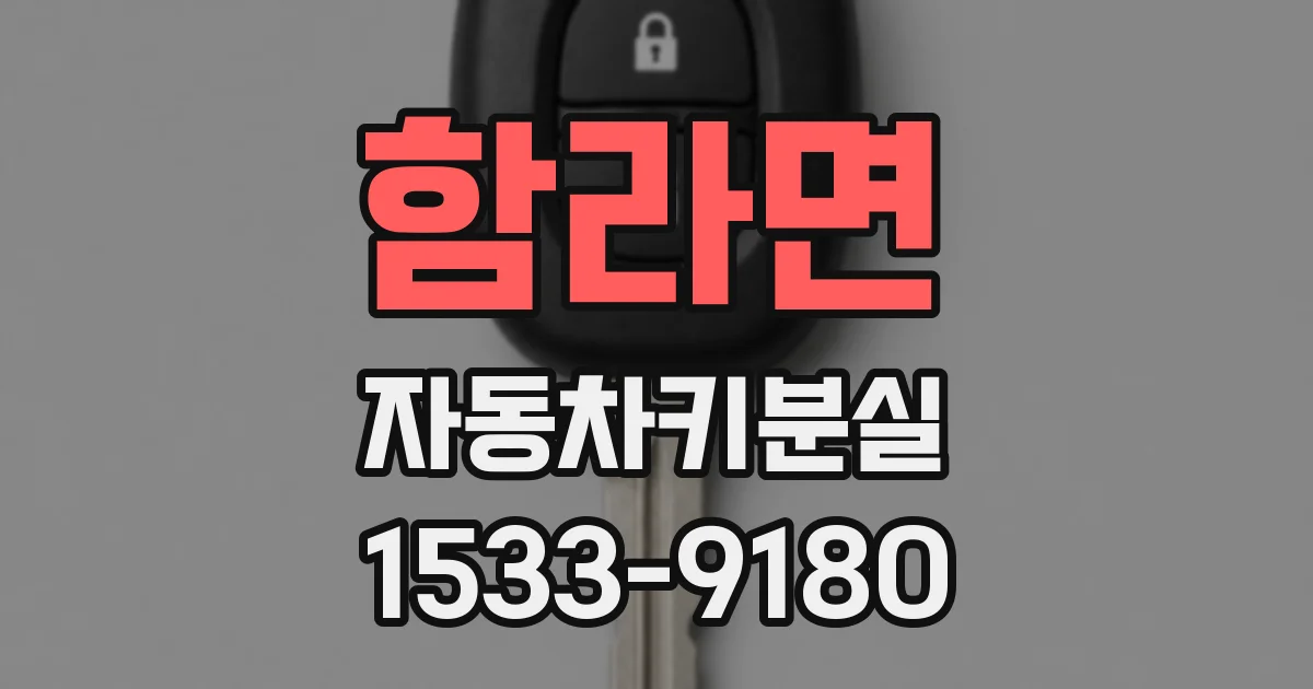 함라면 자동차키분실