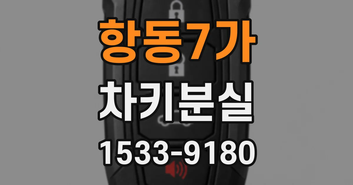 항동7가 차키분실