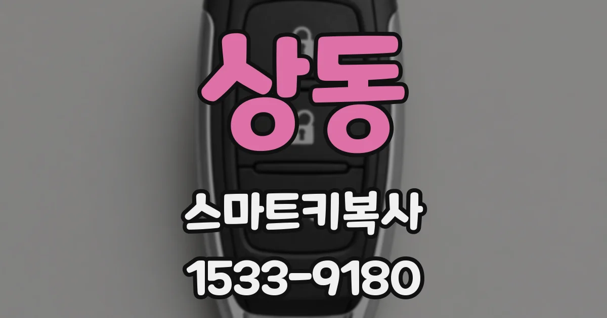 상동 스마트키복사
