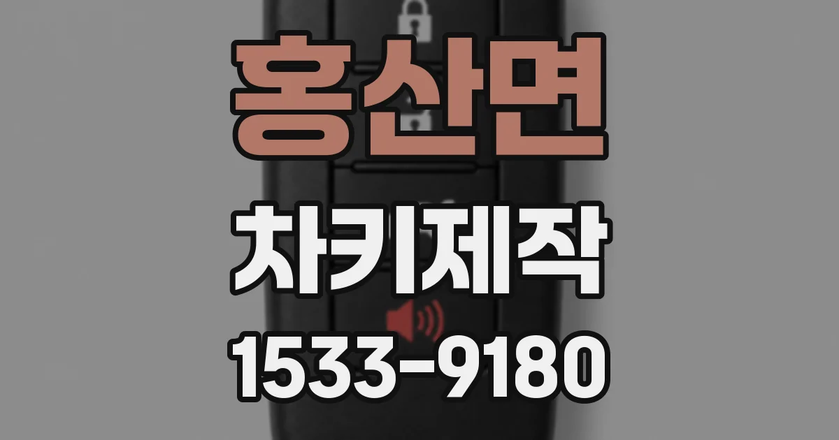 홍산면 차키제작