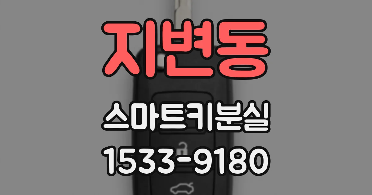 지변동 스마트키분실