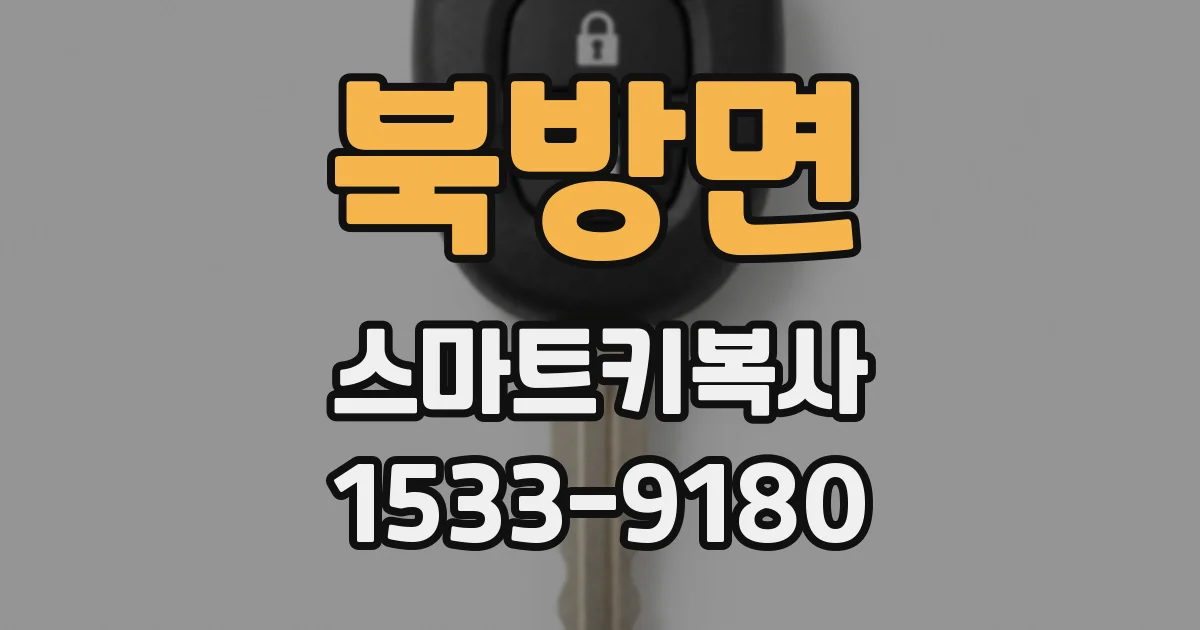 북방면 스마트키복사