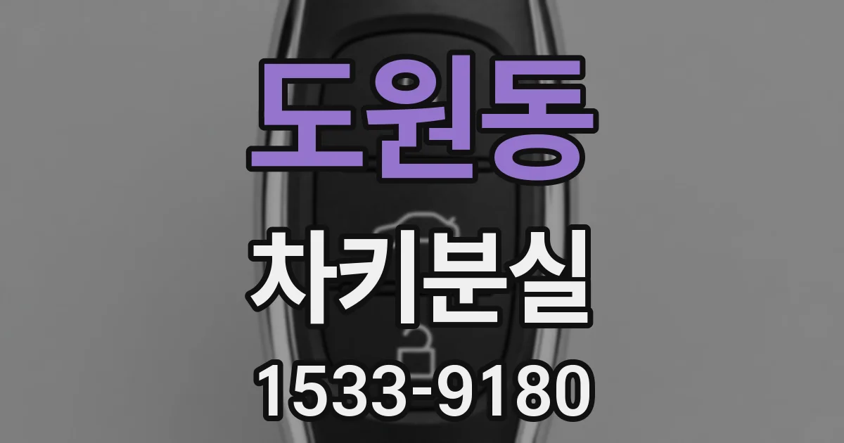 도원동 차키분실