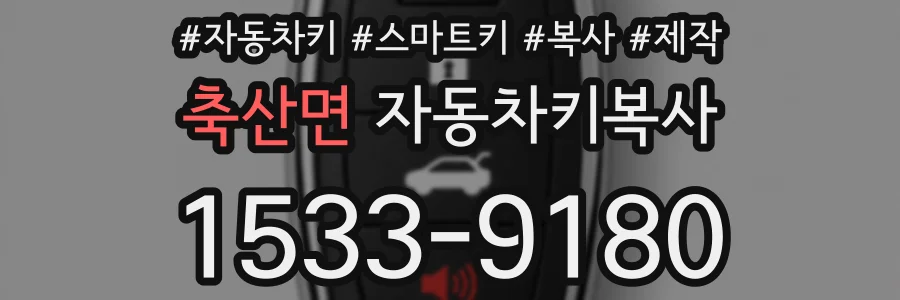 축산면 자동차키복사