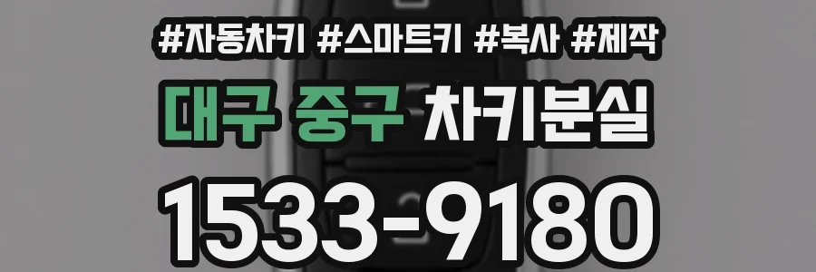 대구 중구 차키분실