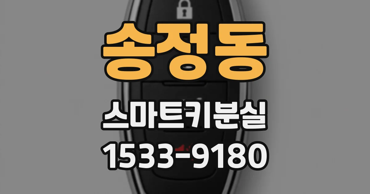 송정동 스마트키분실