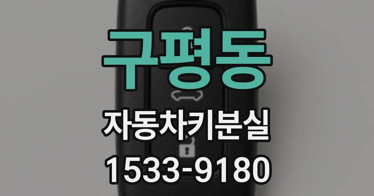 구평동 자동차키분실
