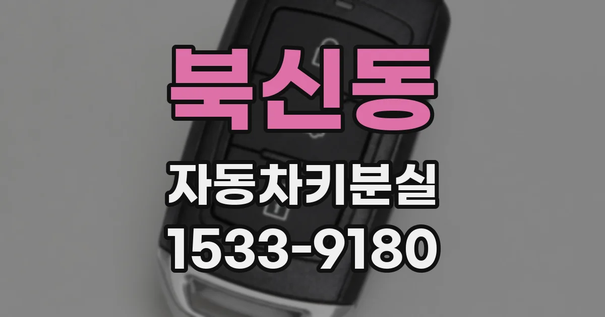 북신동 자동차키분실