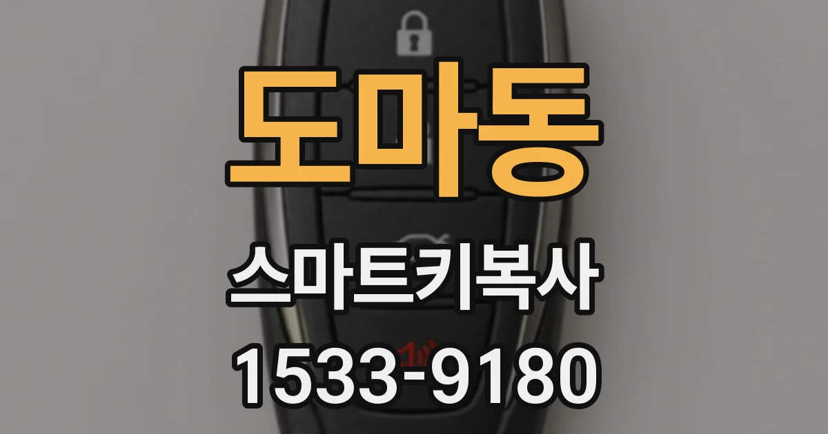 도마동 스마트키복사
