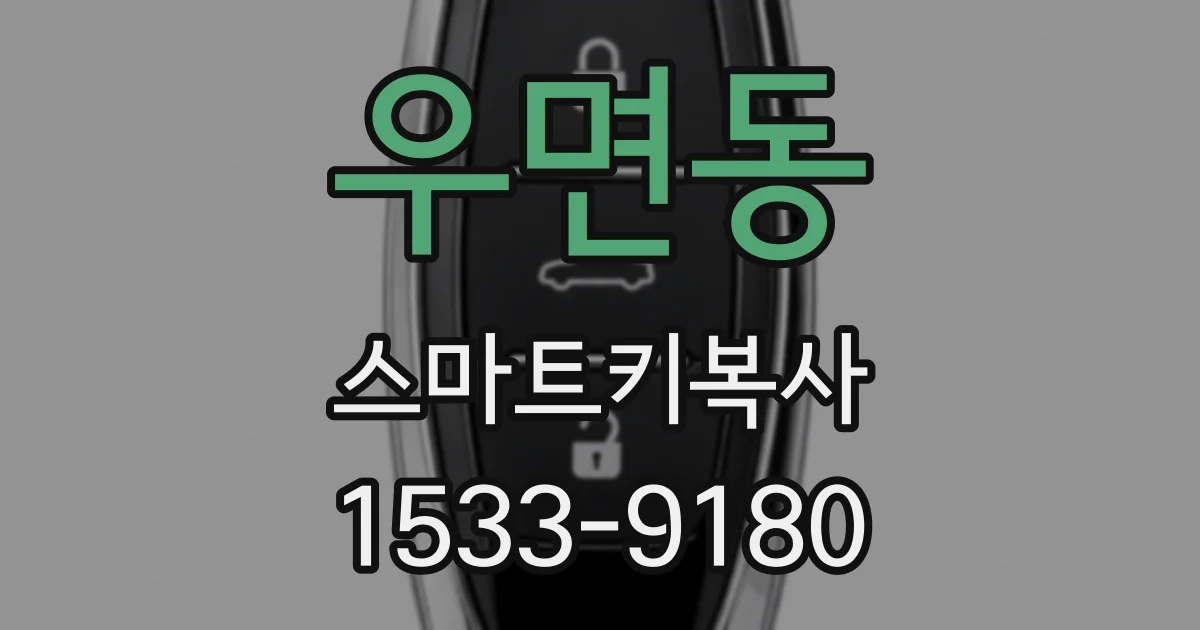 우면동 스마트키복사