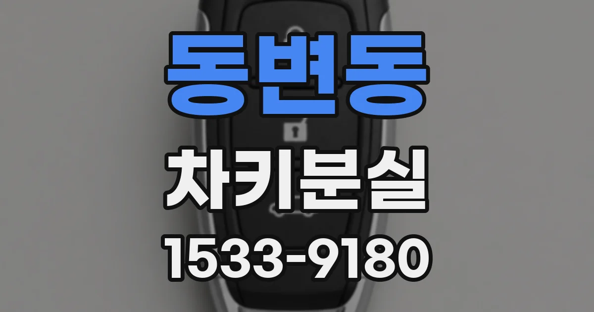 동변동 차키분실