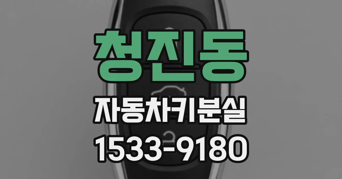 청진동 자동차키분실