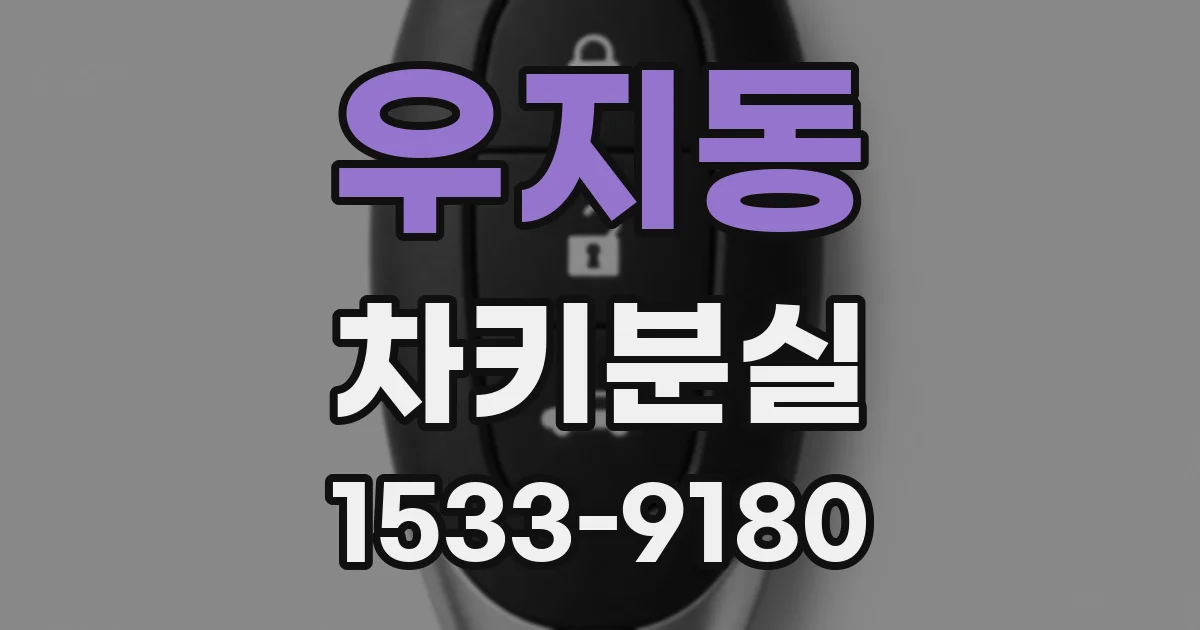 우지동 차키분실