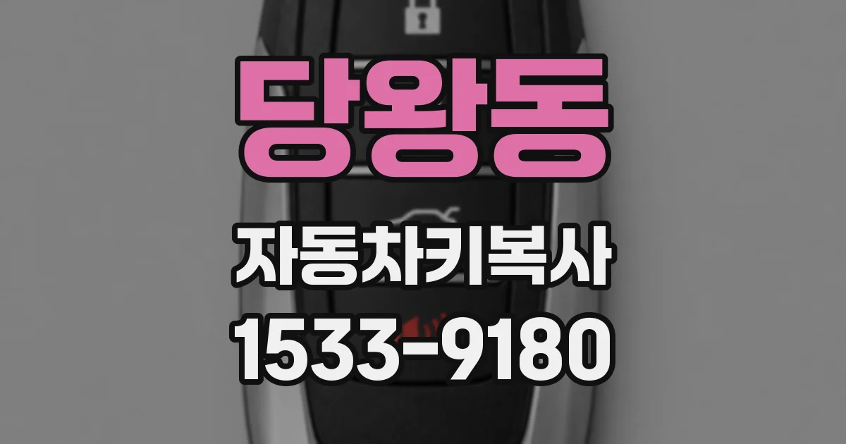 당왕동 자동차키복사