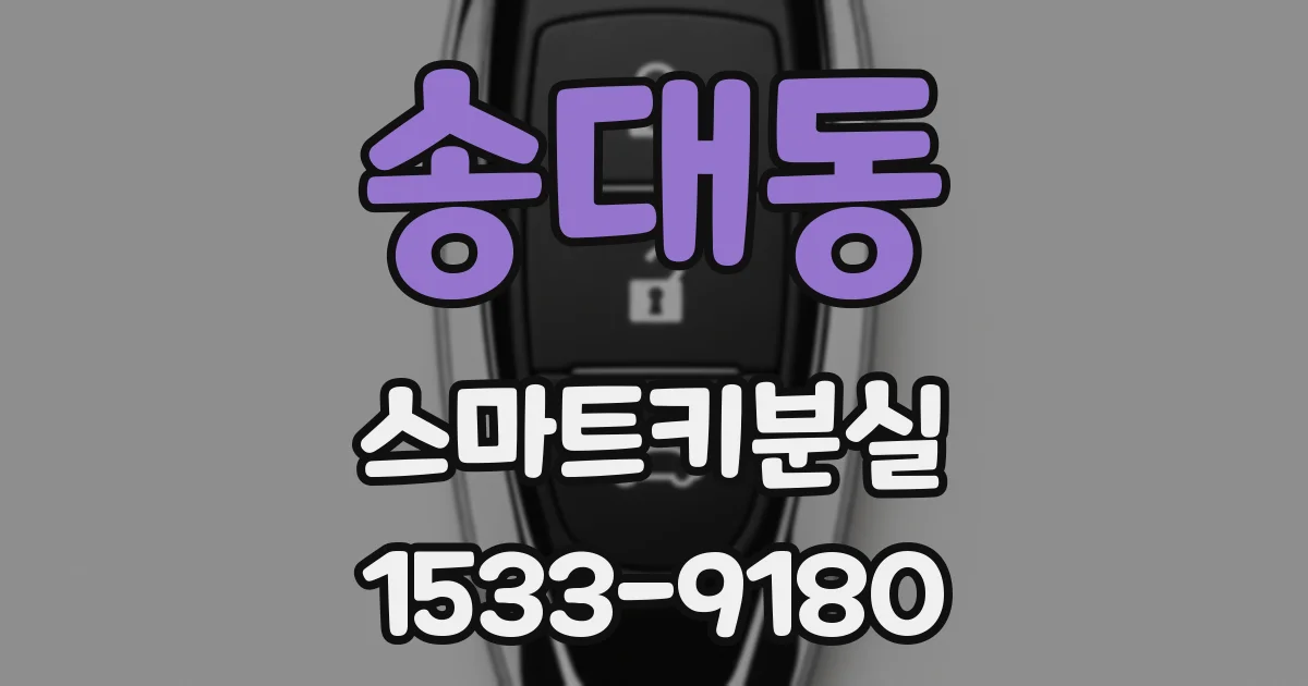 송대동 스마트키분실
