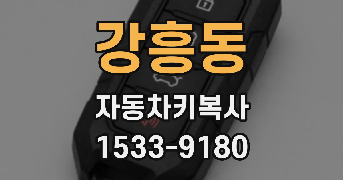 강흥동 자동차키복사