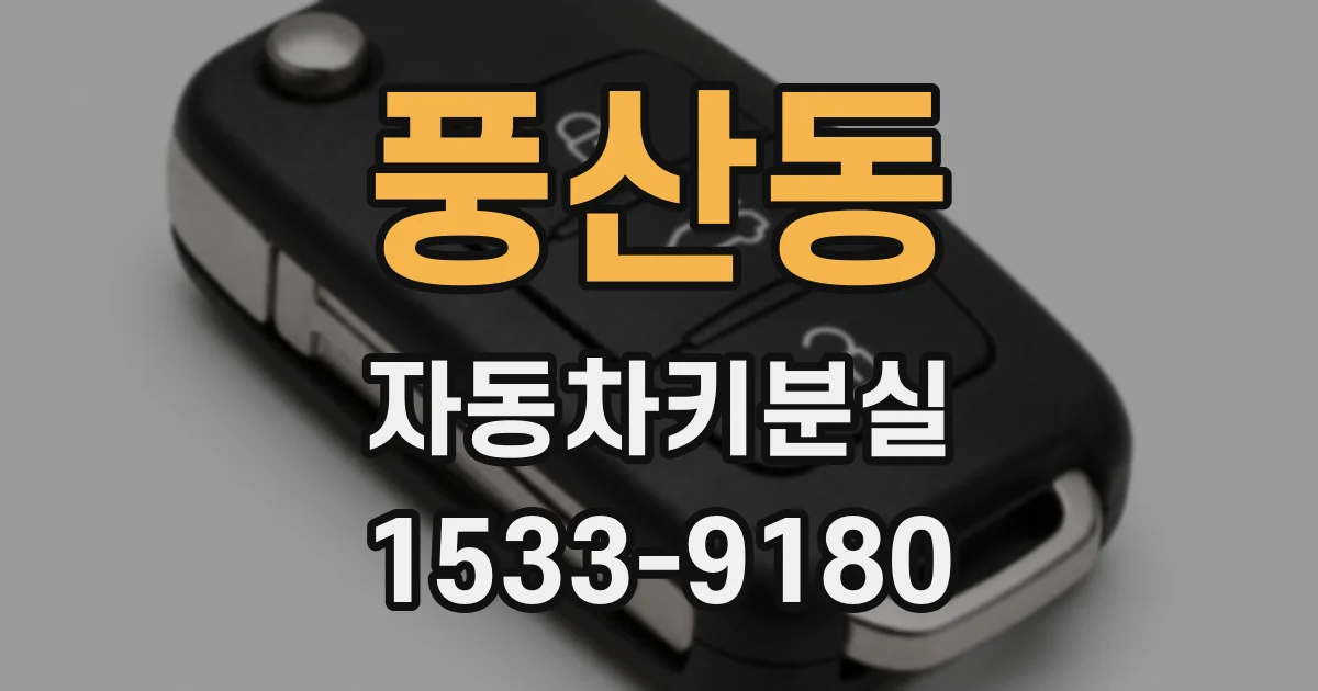 풍산동 자동차키분실