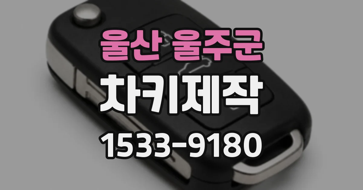 울산 울주군 차키제작