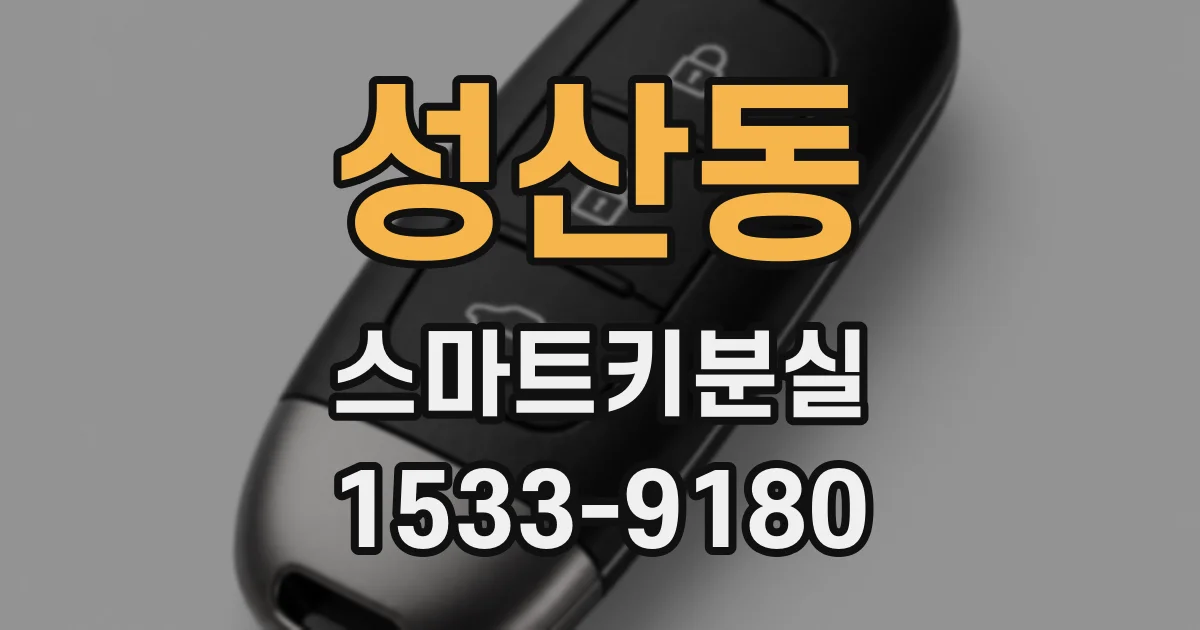 성산동 스마트키분실