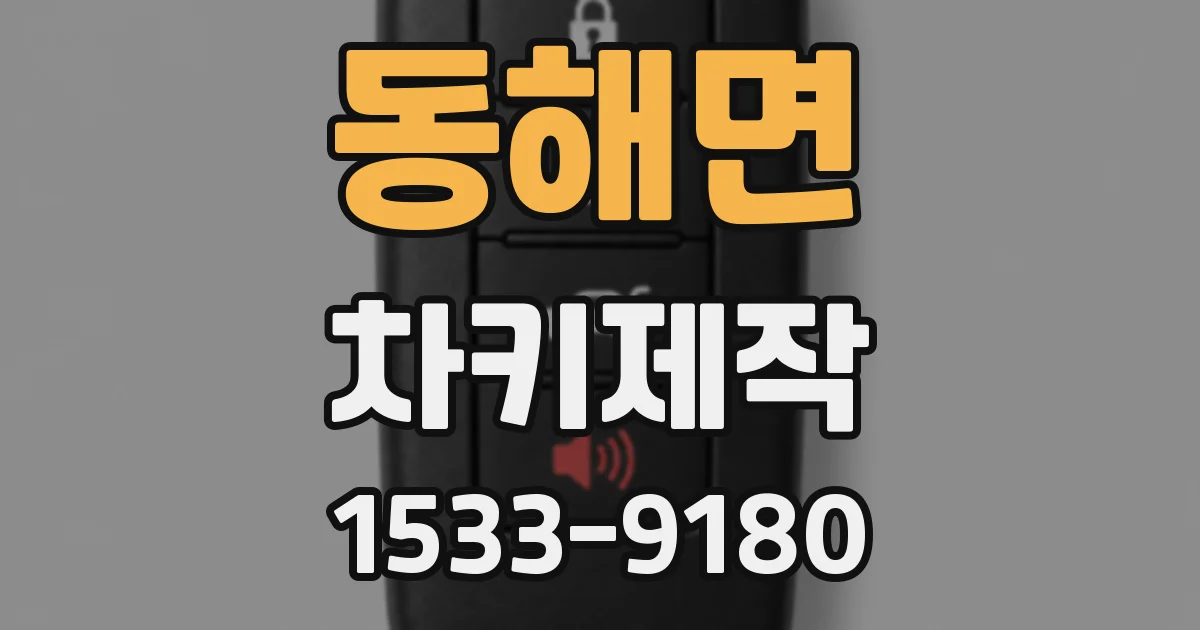동해면 차키제작