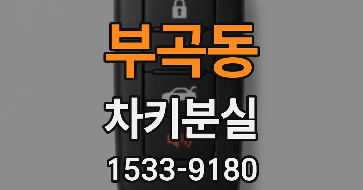 부곡동 차키분실
