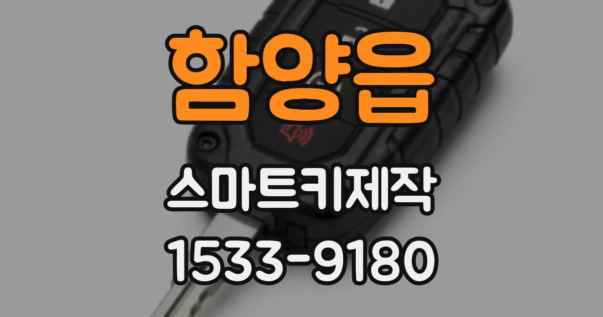 함양읍 스마트키제작