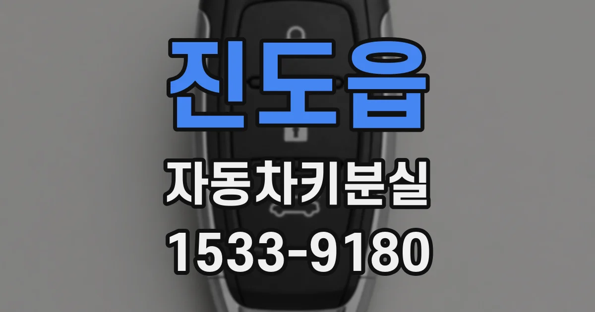 진도읍 자동차키분실