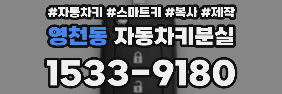 영천동 자동차키분실