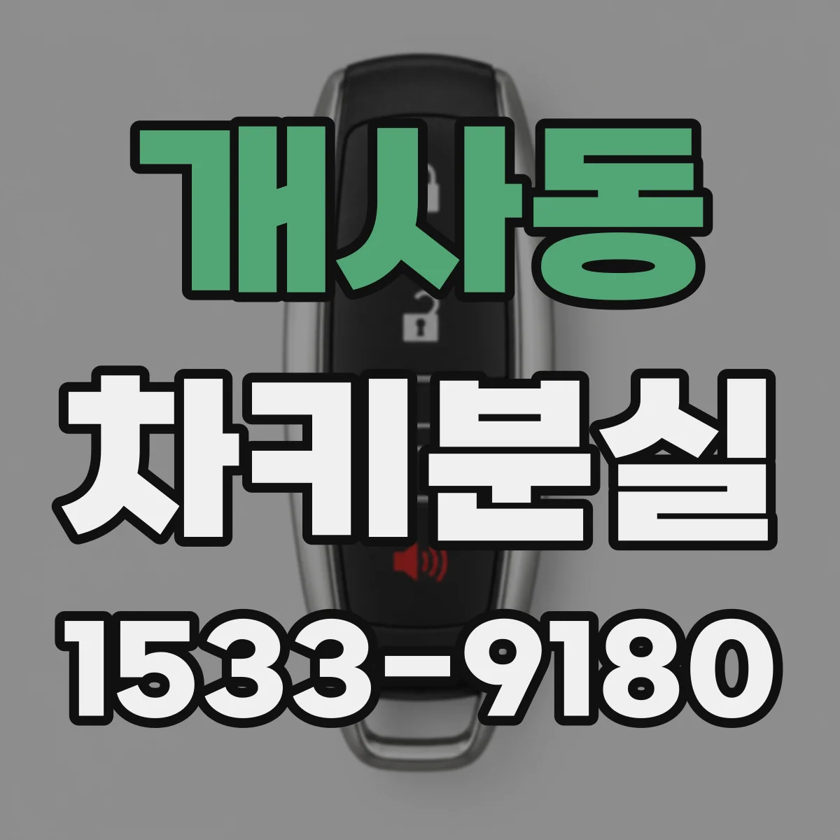개사동 차키분실