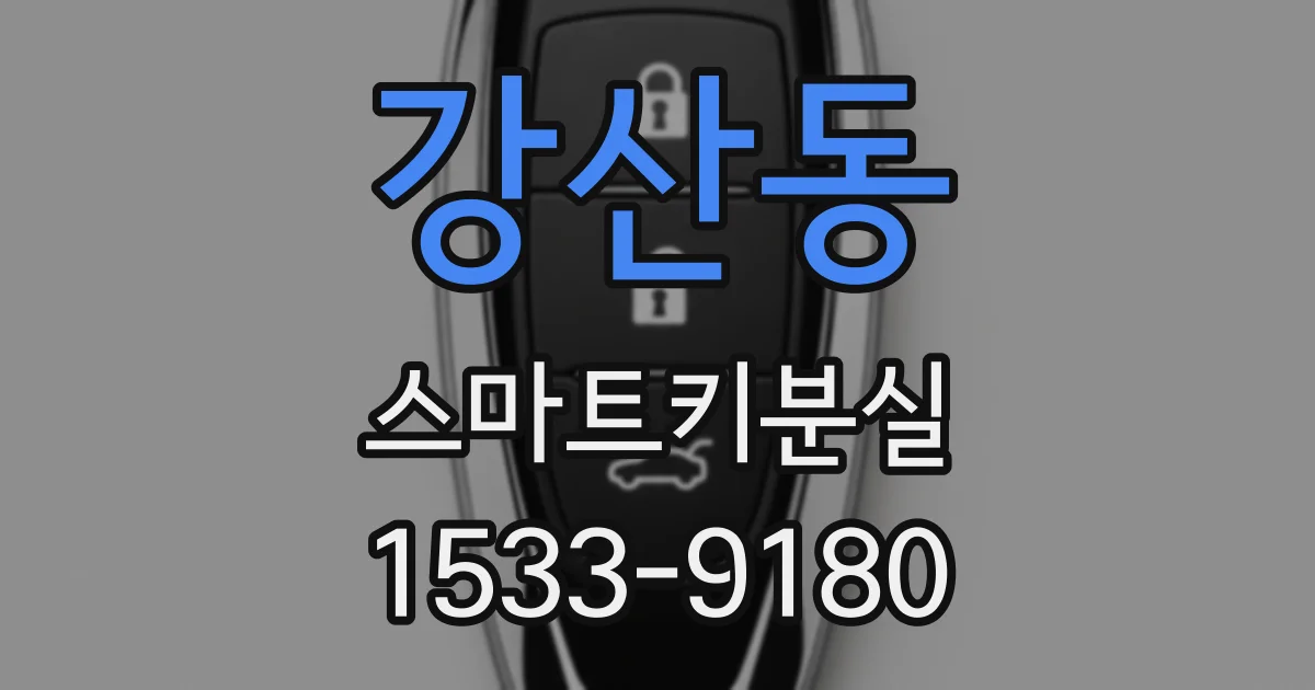 강산동 스마트키분실