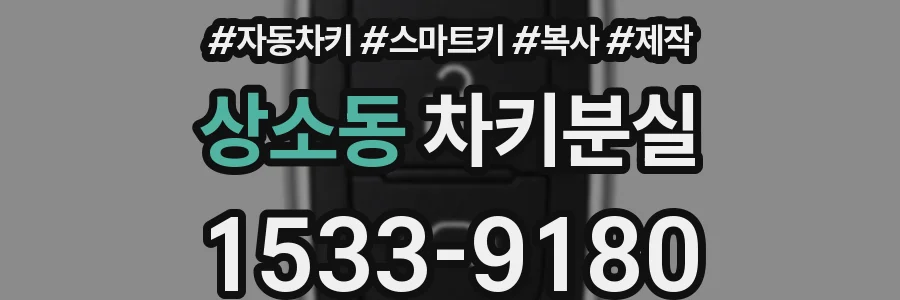 상소동 차키분실