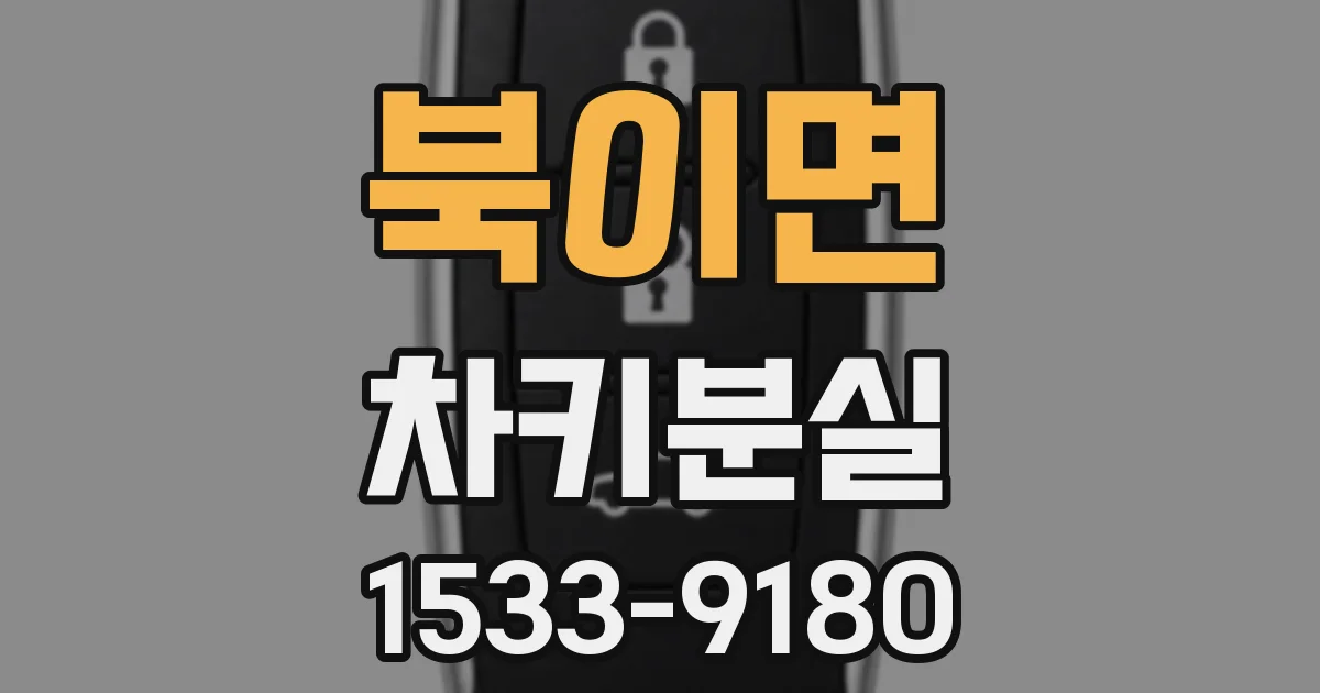 북이면 차키분실