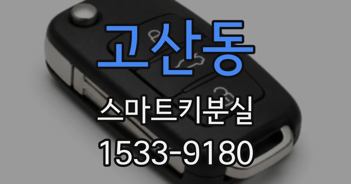 고산동 스마트키분실