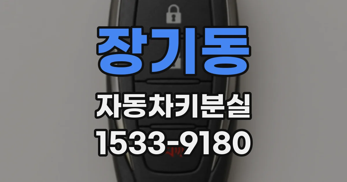 장기동 자동차키분실