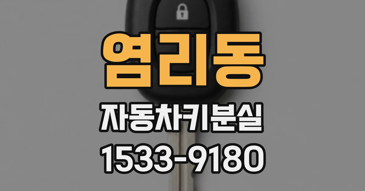 염리동 자동차키분실