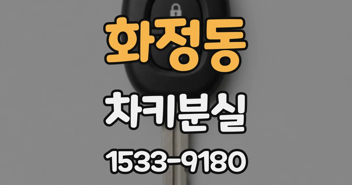 화정동 차키분실