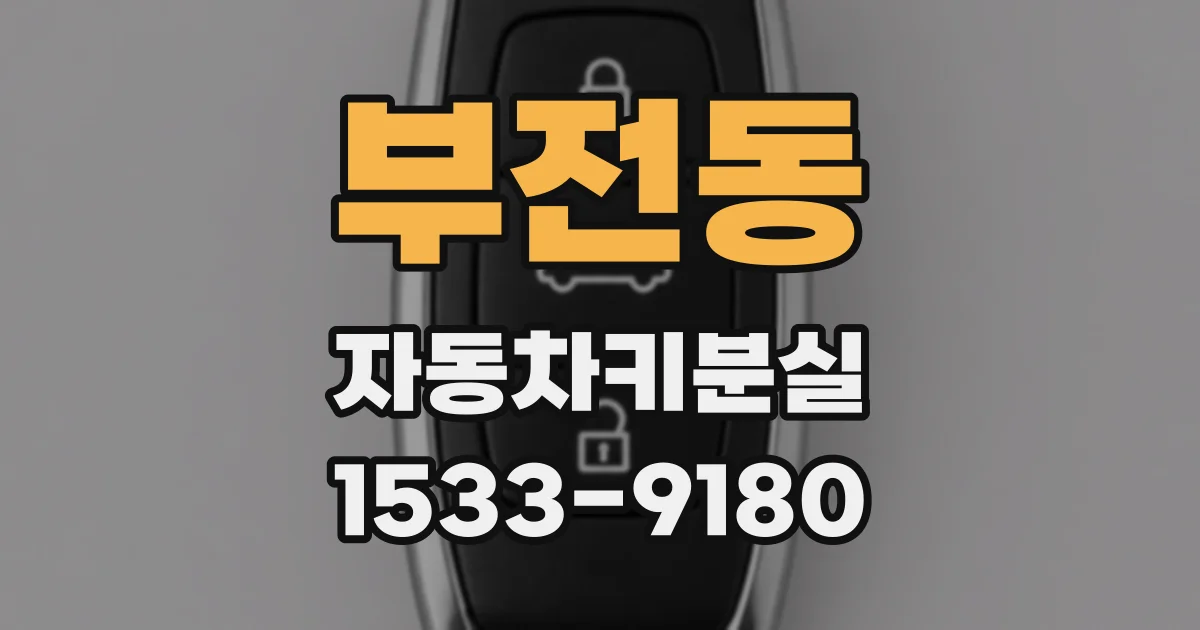 부전동 자동차키분실
