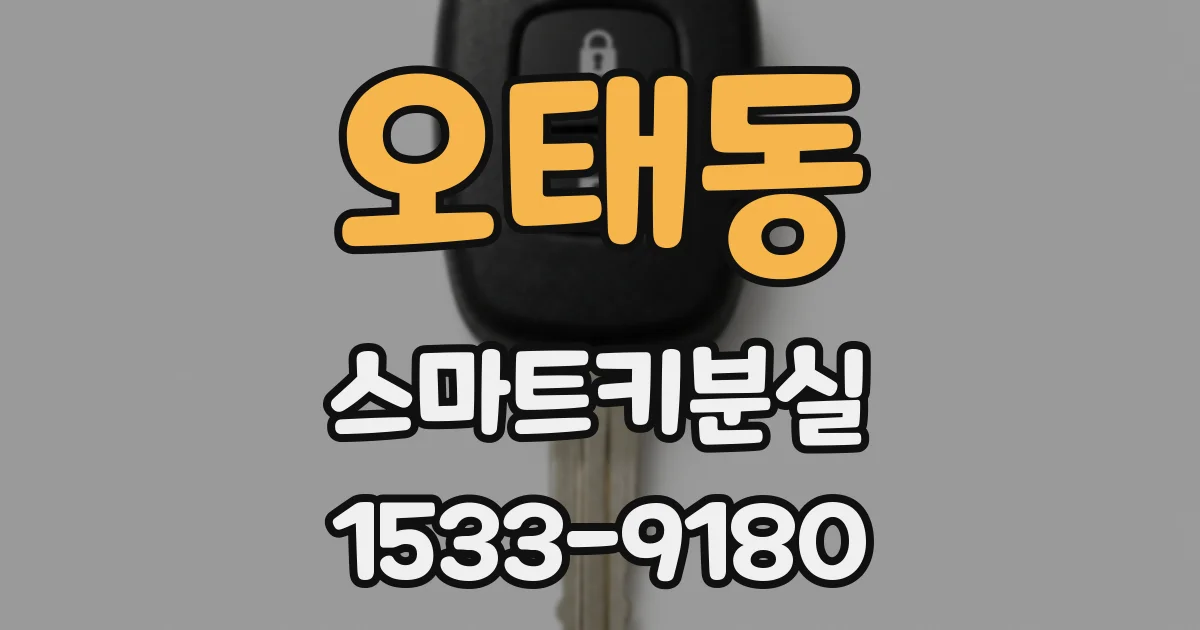 오태동 스마트키분실