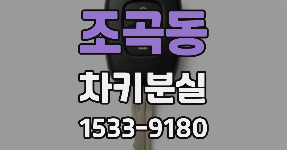 조곡동 차키분실