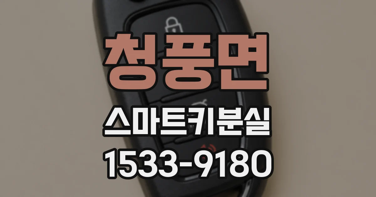 청풍면 스마트키분실