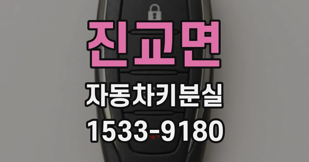 진교면 자동차키분실