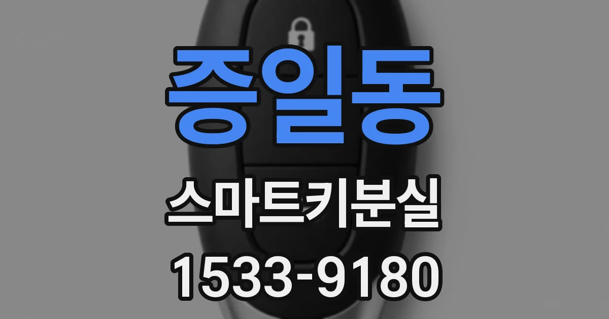 증일동 스마트키분실