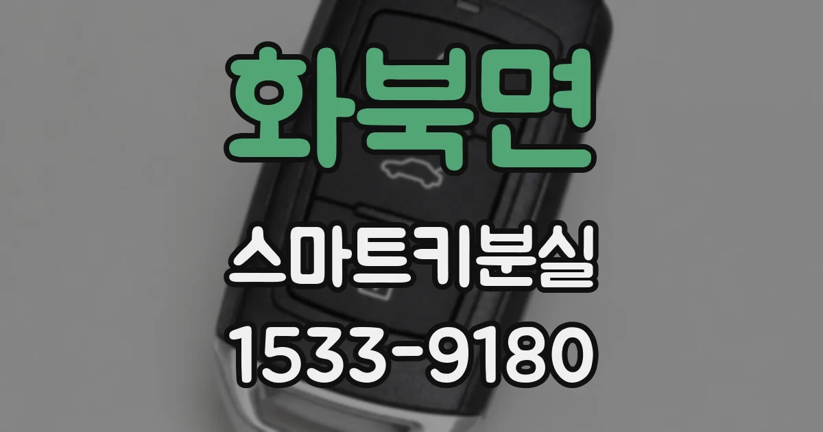 화북면 스마트키분실