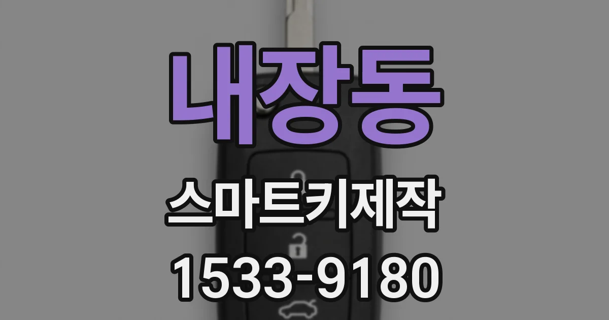 내장동 스마트키제작