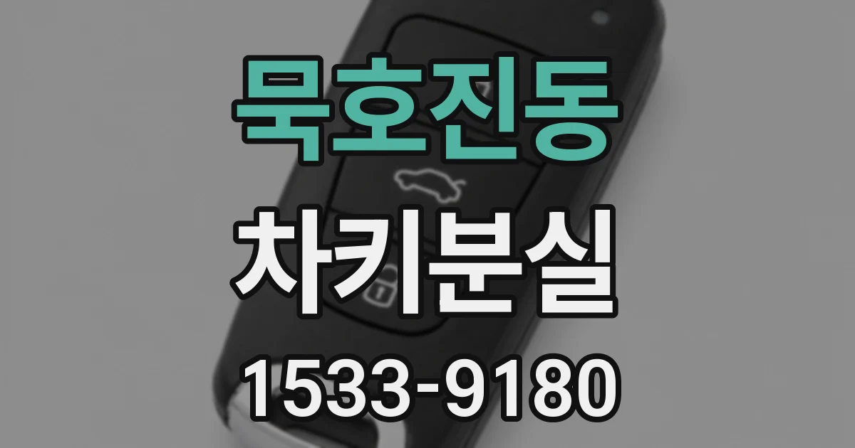 묵호진동 차키분실