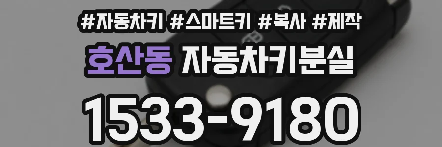 호산동 자동차키분실