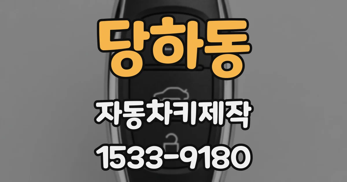 당하동 자동차키제작